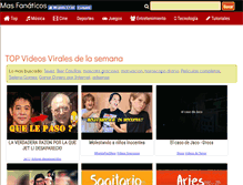 Tablet Screenshot of masfanaticos.com